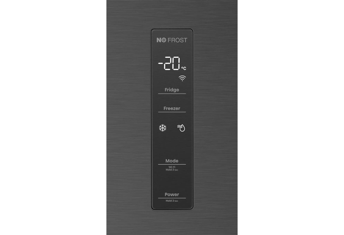 Απεικονίζεται η οθόνη του ψυγείου.